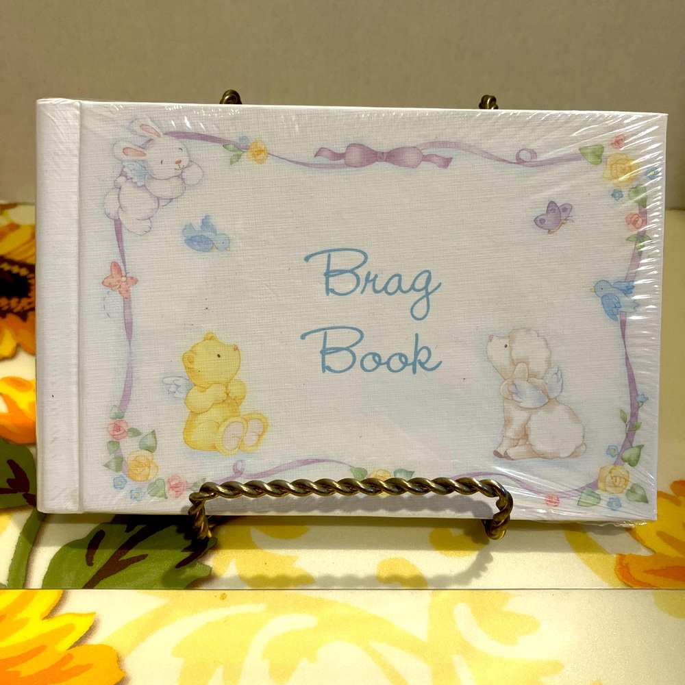 *3/$20* BABY BRAG BOOK BY AMSCAN. HEAVENLY MOMENTS. BRAND NEW, FACTORY SEALED.